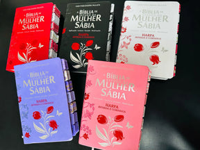 Bíblia de Estudo da Mulher Sábia  | Com Harpa Avivada + Abas | Letras Jumbo